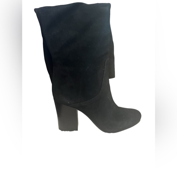 NIB Michael Kors Suede Leigh Black Boots 10 - Picture 2 of 10